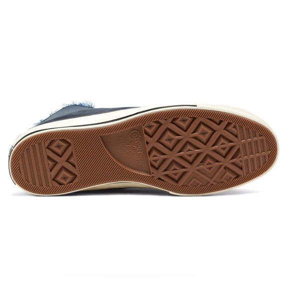 Unisex Shearling-Lined Suede Color-Split Chuck 70 Hi - Picture 7 of 15